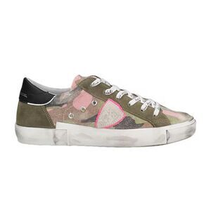 PHILIPPE MODEL Paris X Sneaker in camouflage green and pink NWB Size 36/6
